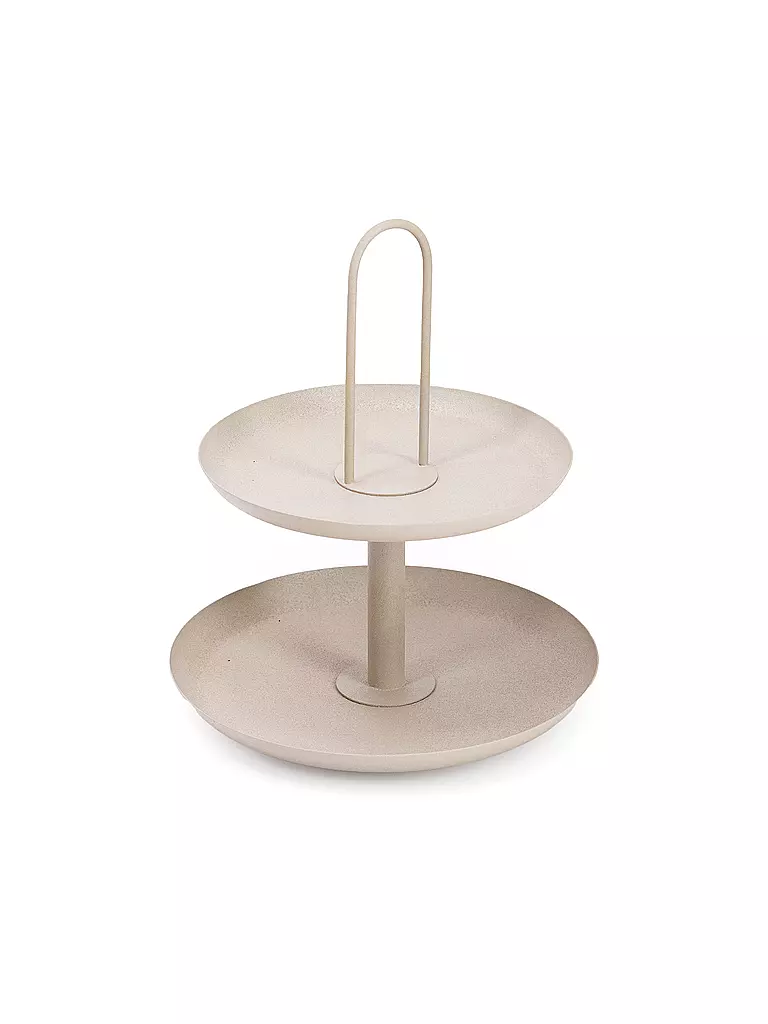 FYNCH-HATTON | Etagere 2 niveles 30x37cm MAANDAZI gris elefante | Gris claro