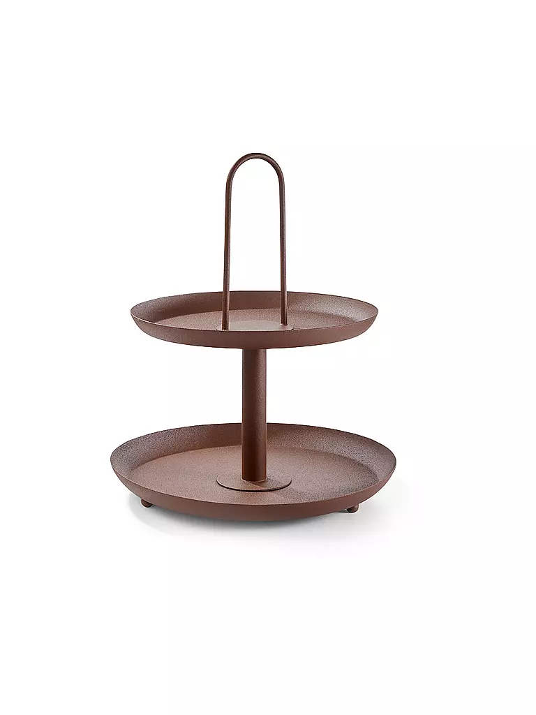 FYNCH-HATTON | Etagere de 2 niveles MANDAAZI Walnut | Marrón claro