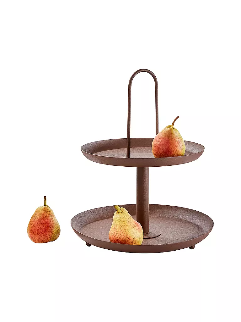 FYNCH-HATTON | Etagere de 2 niveles MANDAAZI Walnut | Marrón claro