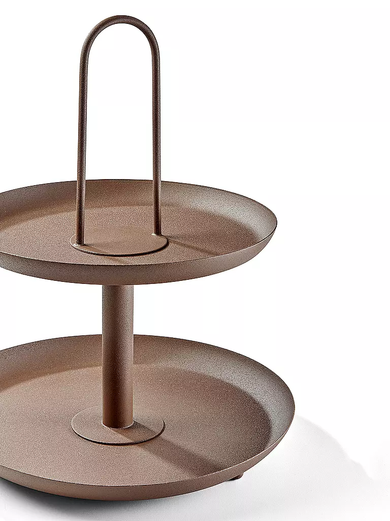 FYNCH-HATTON | Etagere de 2 niveles MANDAAZI Walnut | Marrón claro