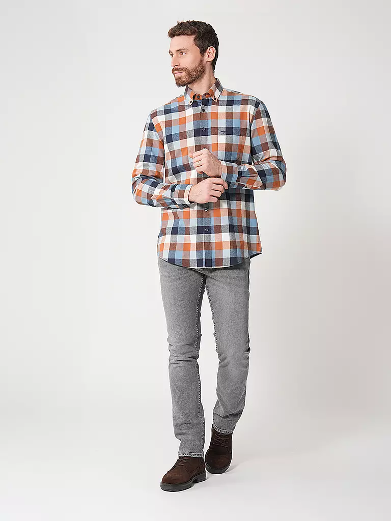 FYNCH-HATTON | Hemd Casual Fit | Marrón