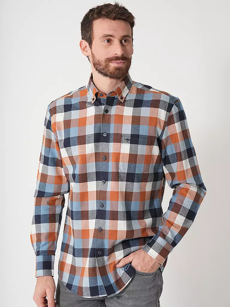 FYNCH-HATTON | Hemd Casual Fit | Marrón