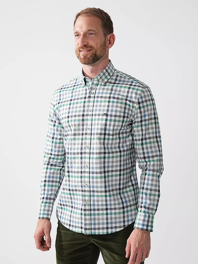 FYNCH-HATTON | Hemd Regular Fit  | Verde claro