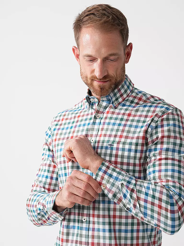 FYNCH-HATTON | Hemd Regular Fit  | Marrón