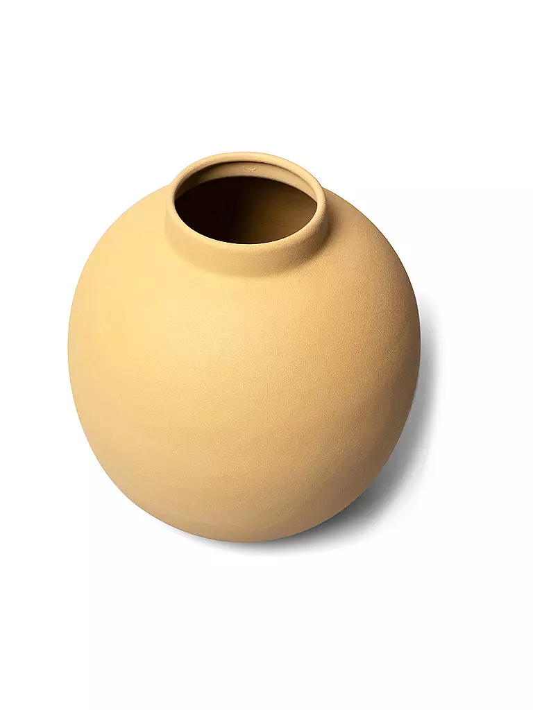 FYNCH-HATTON | Jarrón de metal MOYA Corn pequeño de 19 cm | Amarillo