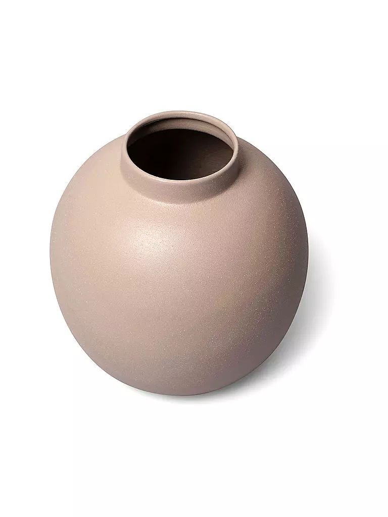 FYNCH-HATTON | Jarrón de metal pequeño de 19 cm MOYA Gris Elefante | Gris claro