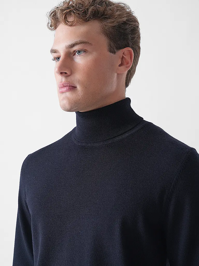 FYNCH-HATTON | Jersey de cuello alto | Azul oscuro