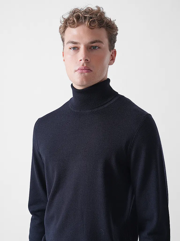 FYNCH-HATTON | Jersey de cuello alto | Azul oscuro