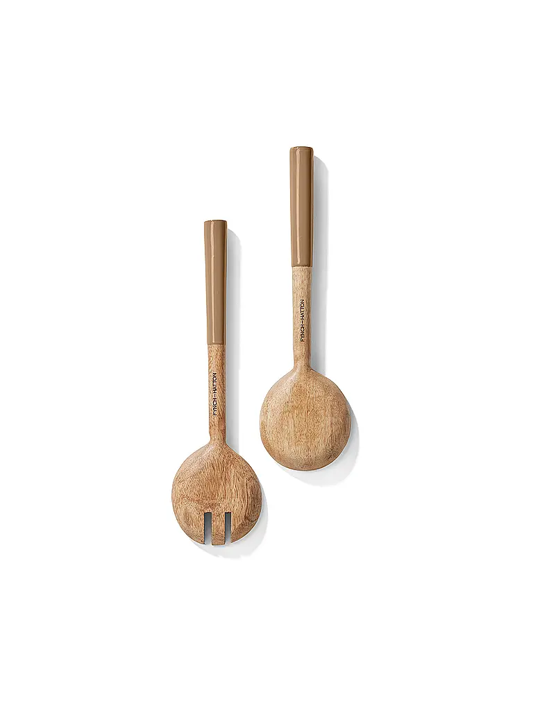 FYNCH-HATTON | Juego de cubiertos para ensalada de 2 piezas KISHA Toffee | Camel