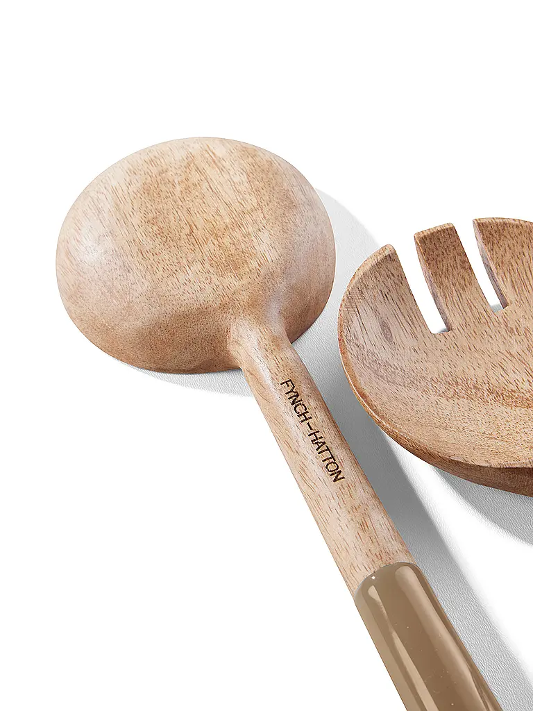 FYNCH-HATTON | Juego de cubiertos para ensalada de 2 piezas KISHA Toffee | Camel