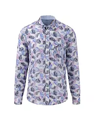 FYNCH-HATTON | Leinenhemd Casual Fit | Lila
