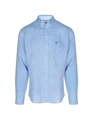 FYNCH-HATTON | Leinenhemd Casual Fit | Azul