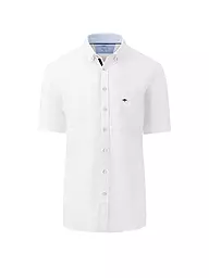 FYNCH-HATTON | Leinenhemd Casual Fit | Blanco