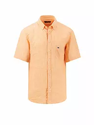 FYNCH-HATTON | Leinenhemd Casual Fit | Naranja