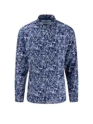 FYNCH-HATTON | Camisa de lino corte casual | Azul oscuro