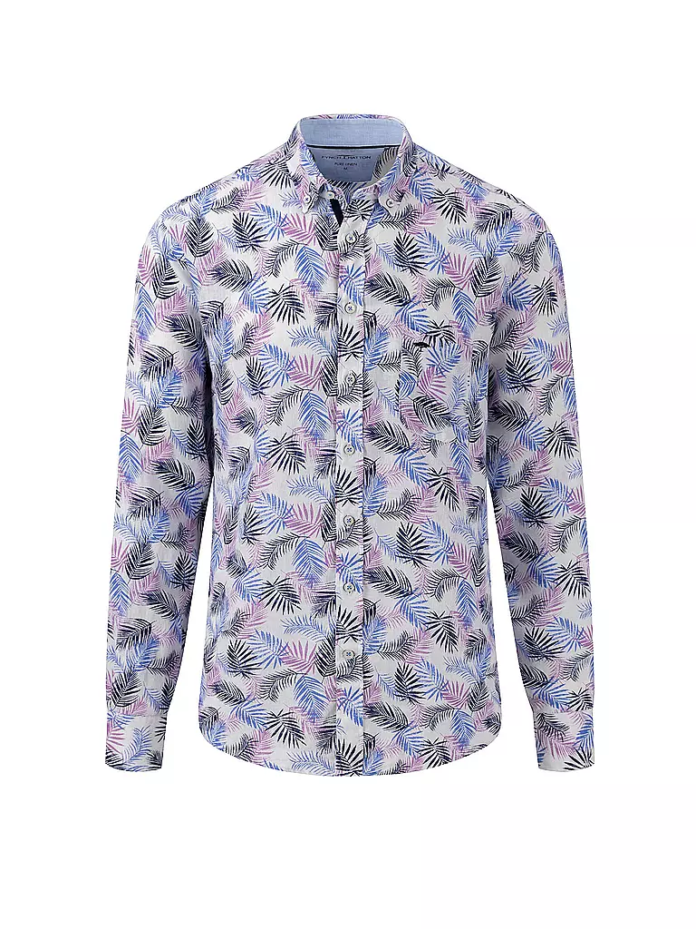 FYNCH-HATTON | Leinenhemd Casual Fit | Lila