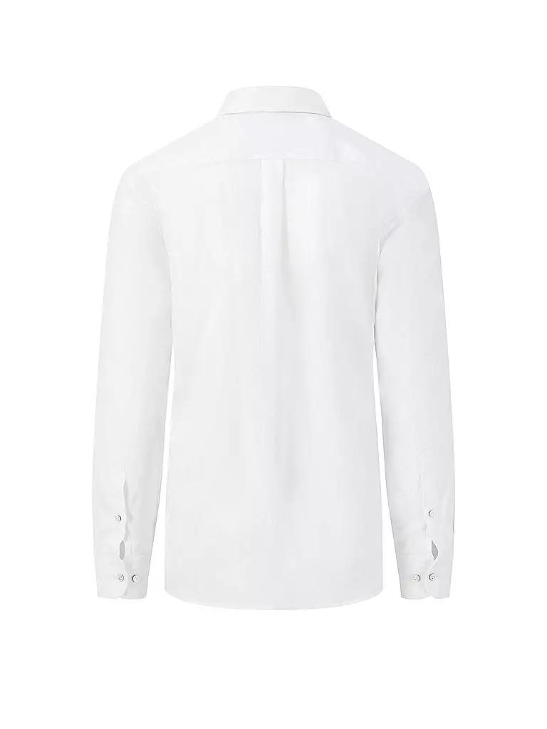 FYNCH-HATTON | Leinenhemd Casual Fit | Blanco