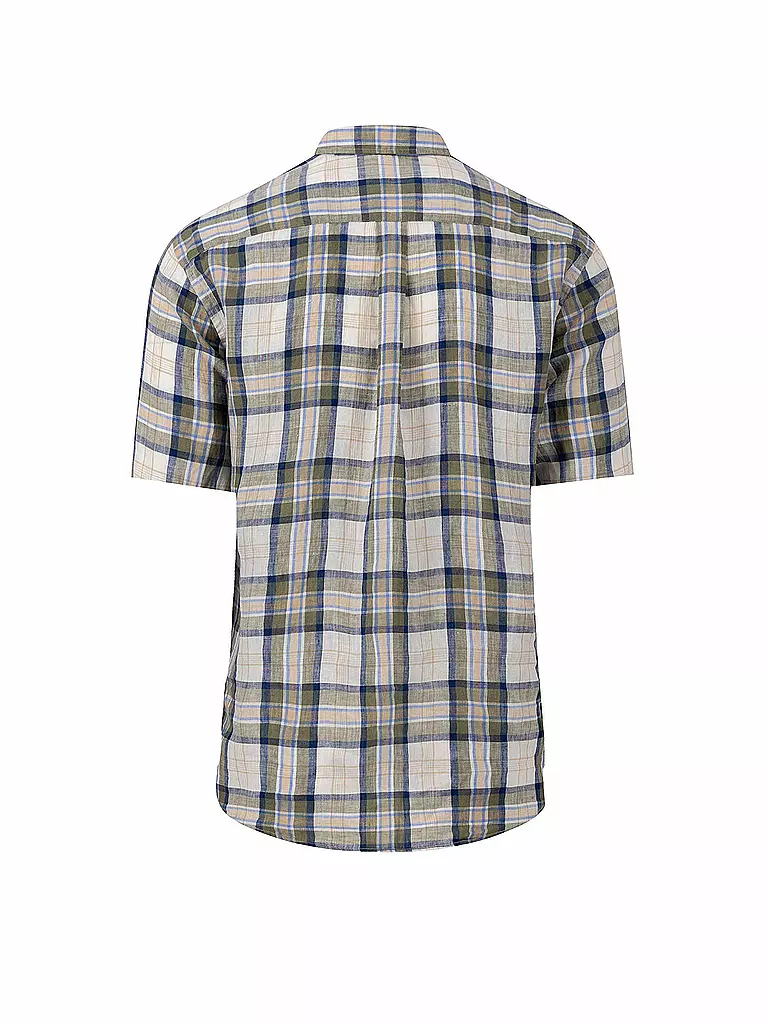 FYNCH-HATTON | Leinenhemd Casual Fit | Oliva