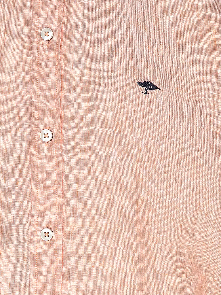 FYNCH-HATTON | Leinenhemd Casual Fit | Naranja