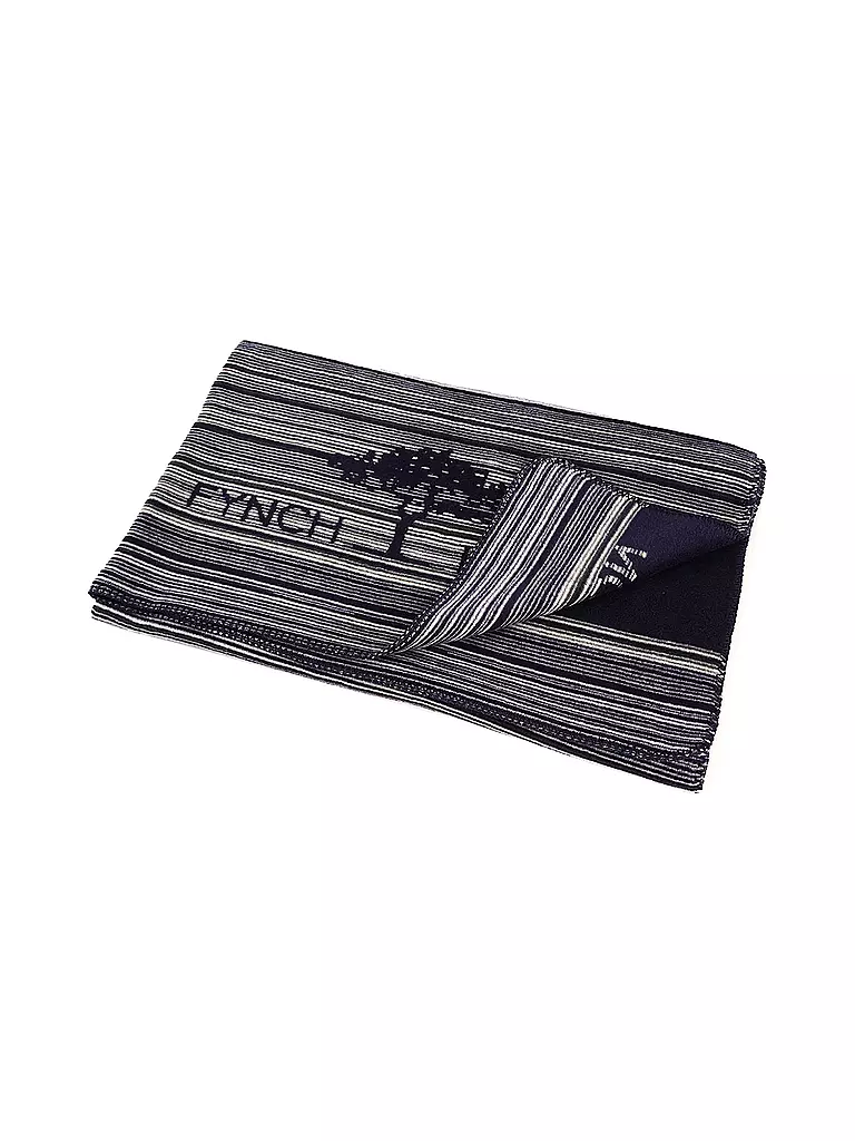FYNCH-HATTON | Manta para el hogar 150x210cm KOMBERS STRIPED Midnight | Azul oscuro