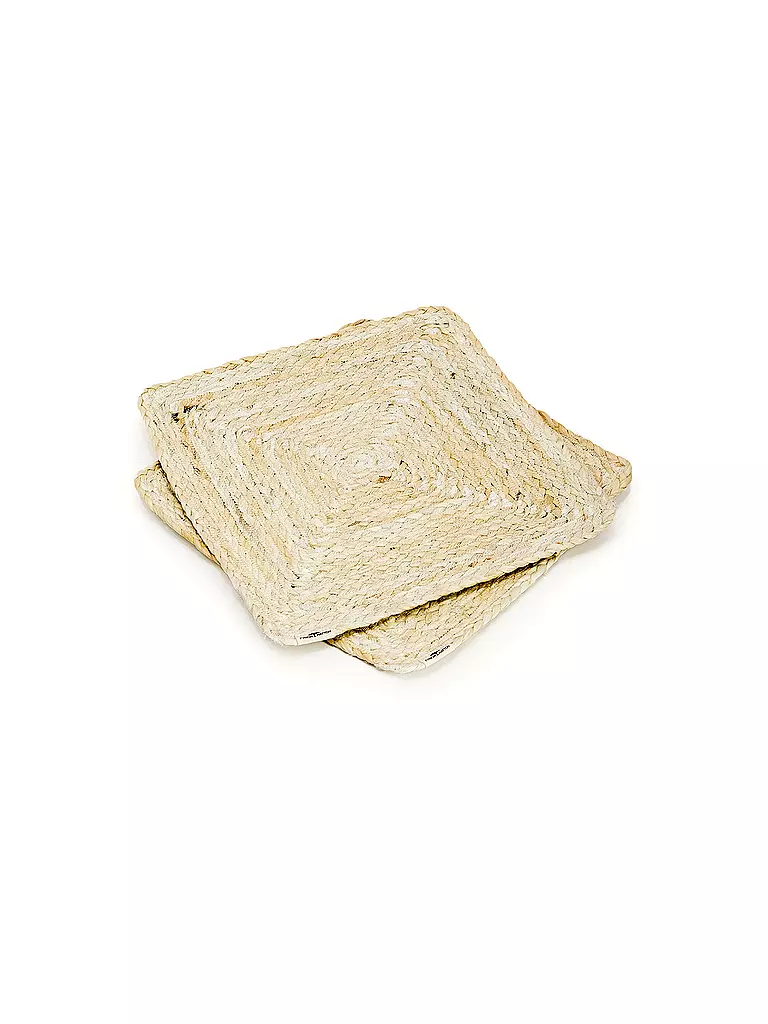 FYNCH-HATTON | Mantel individual 4 piezas 33x33cm UTAMU Blanco hueso | Beige