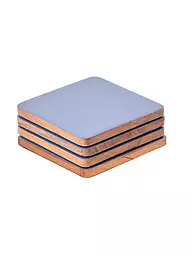 FYNCH-HATTON | Posavasos JALA, juego de 4, 10x10 cm, Orquídea | Azul claro