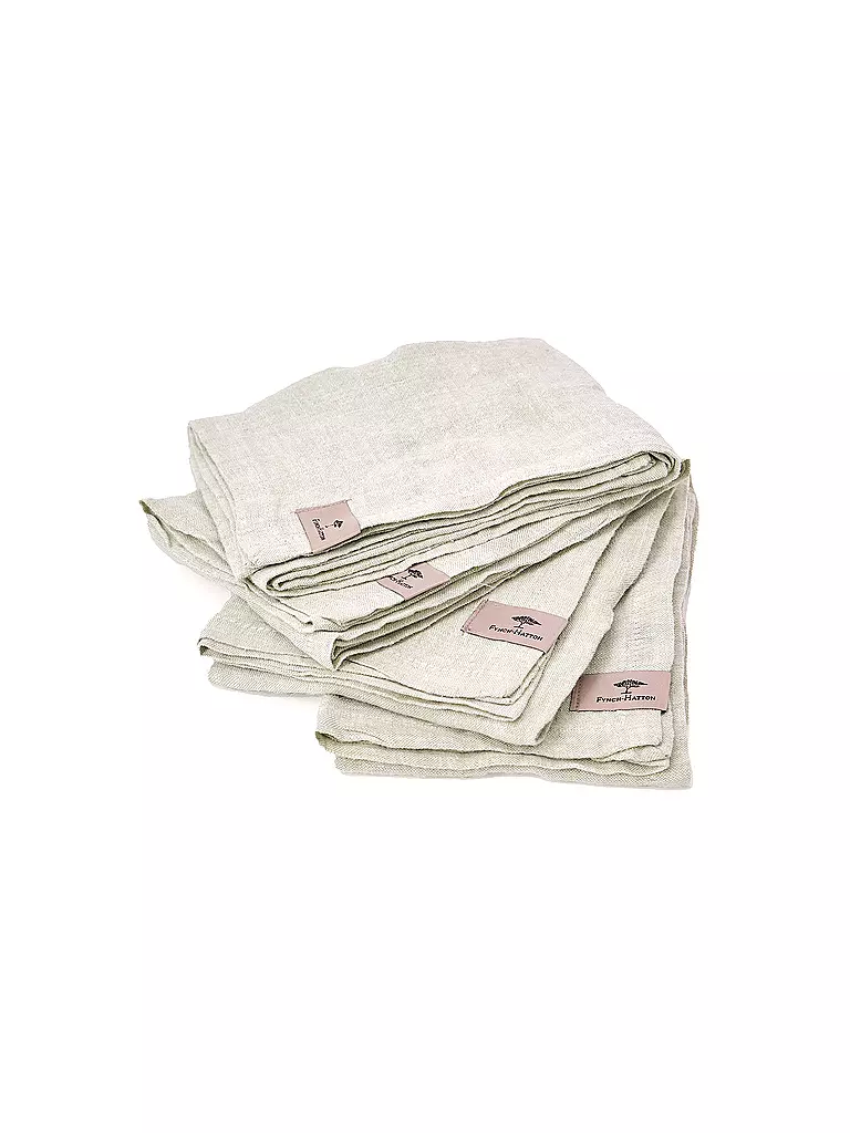FYNCH-HATTON | Serviette 4tlg 50x50cm SANDIBE Salbei  | Verde claro