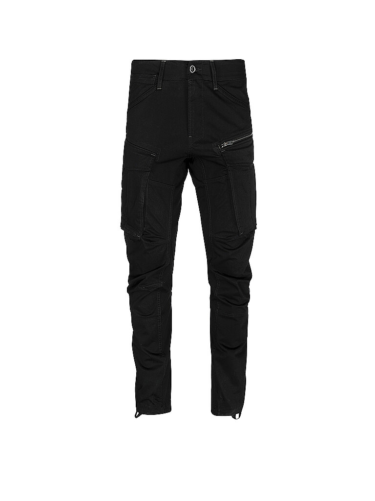 Pantalón cargo tapered fit ROVIC ZIP 3D negro 28/L32