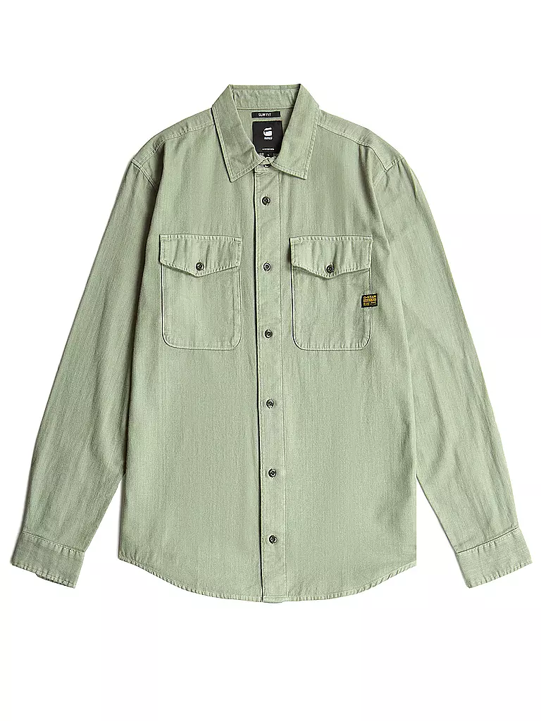 G-STAR RAW | Camisa Slim Fit MARINE | Verde claro