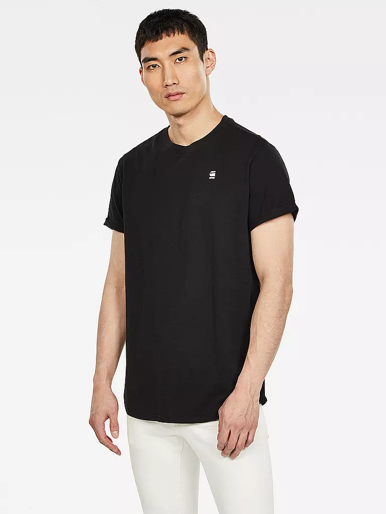 G-STAR RAW | Camiseta de corte regular LASH | Negro