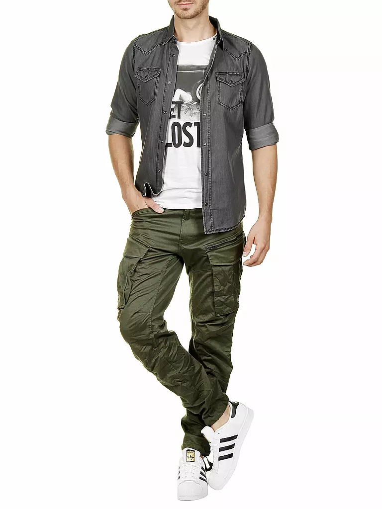 G-STAR RAW | Pantalón cargo de corte cónico ROVIC 3D | Oliva