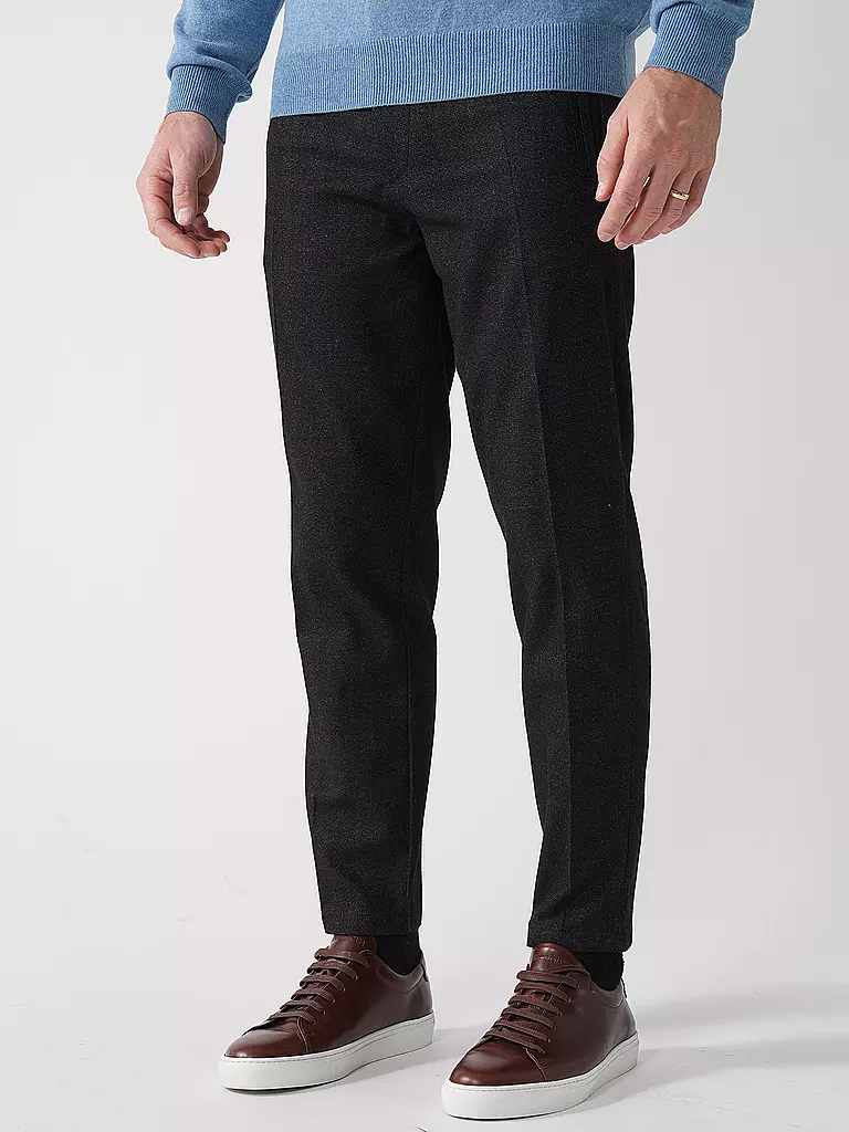 GABBA | Chino MONZA SHAFI WOOL | Negro