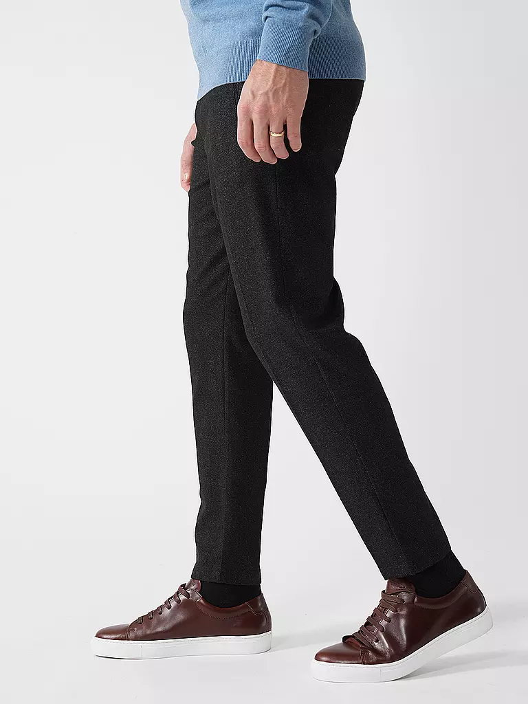 GABBA | Chino MONZA SHAFI WOOL | Negro