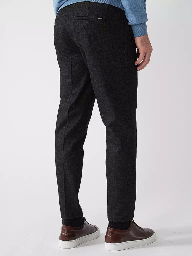GABBA | Chino MONZA SHAFI WOOL | Negro