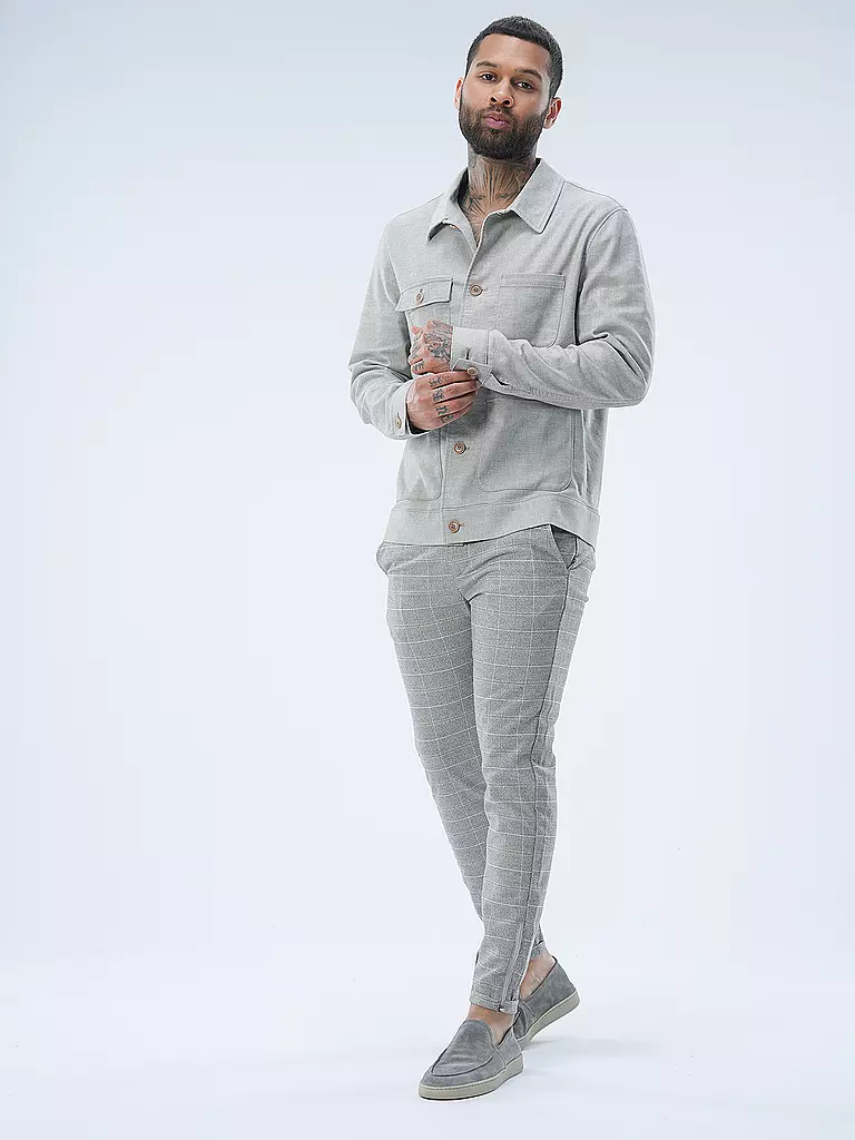 GABBA | Chino Slim Fit PISA KAOS | Gris claro