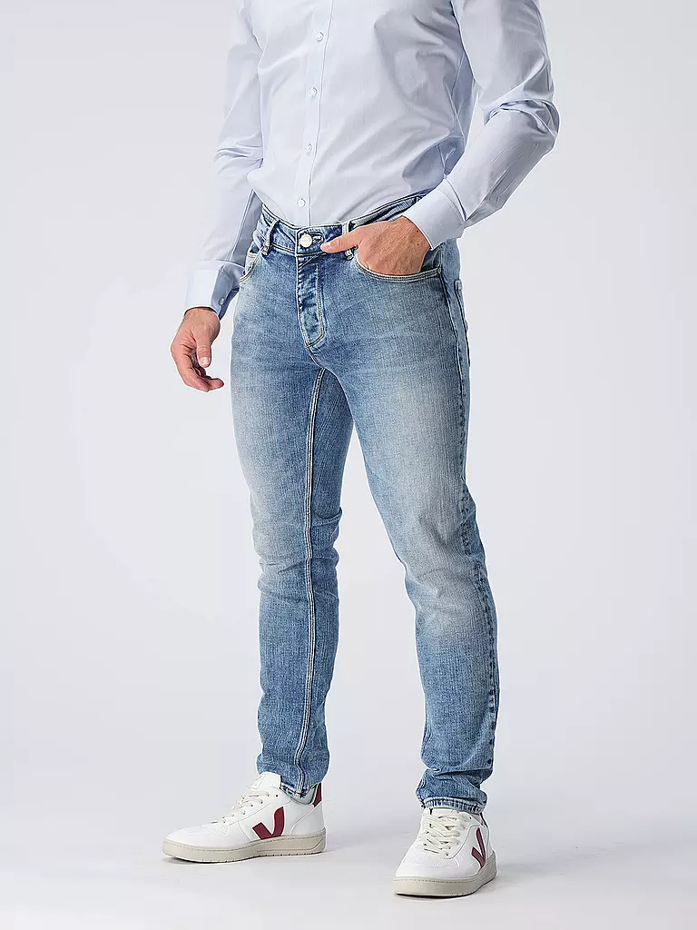 GABBA | Jeans Straight Slim Fit "Rey" | Azul