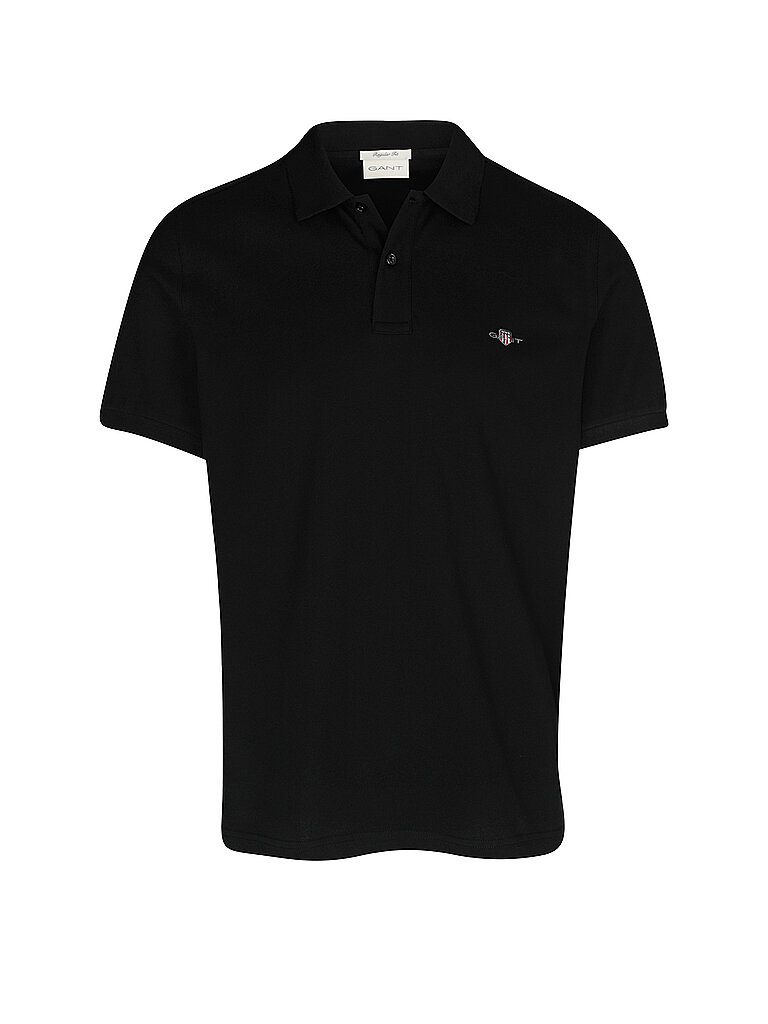 Polo de corte estándar negro L