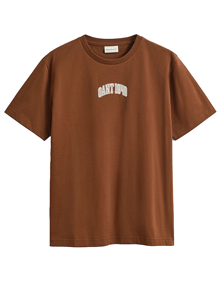 Gant Camiseta GRAPHIC 1949 LOGO marrón