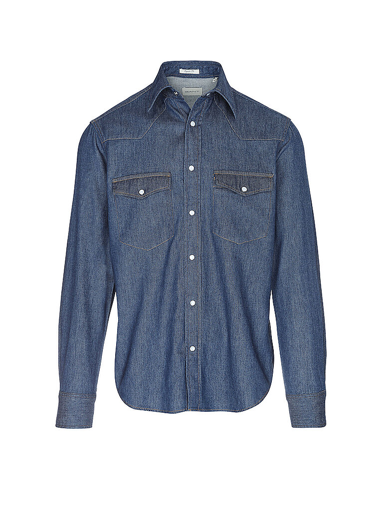 Gant Jeanshemd azul oscuro