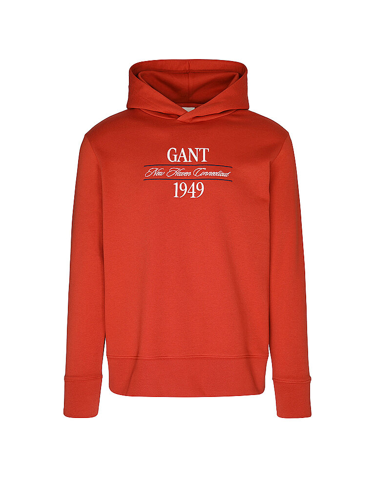 GANT Sudadera con capucha - Hoodie rojo | M