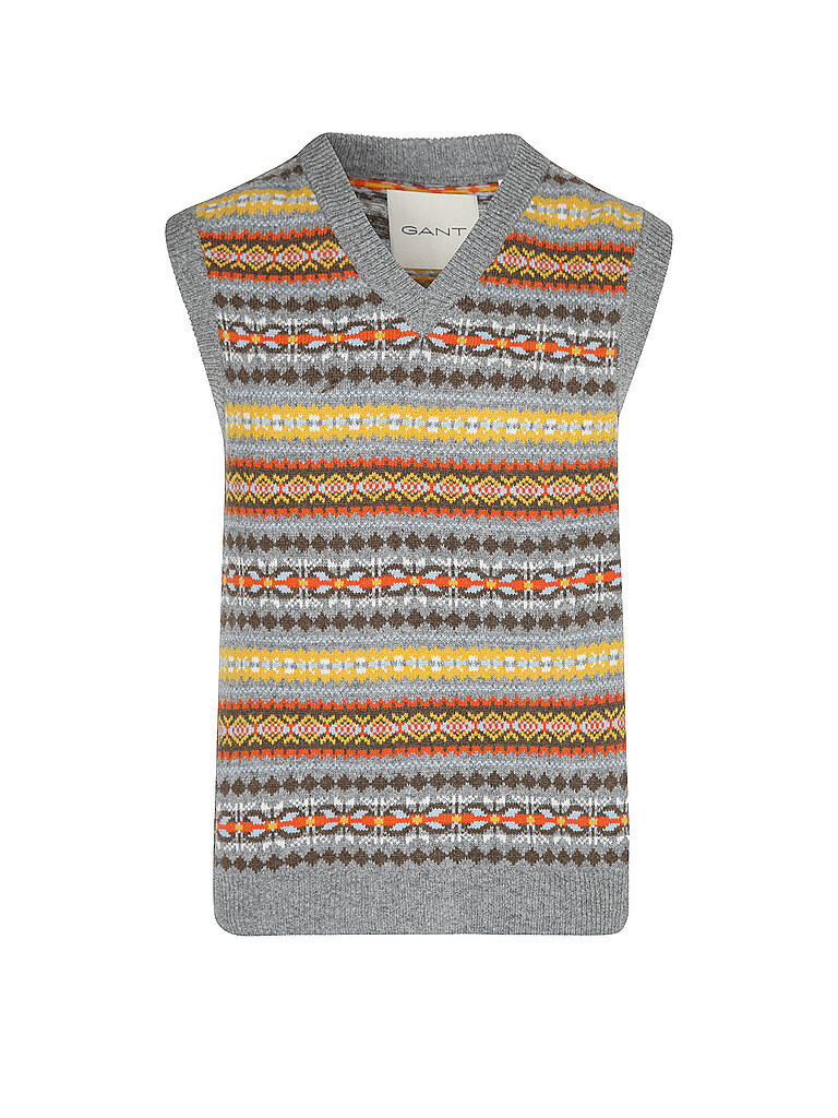 Gant Chaleco de punto gris