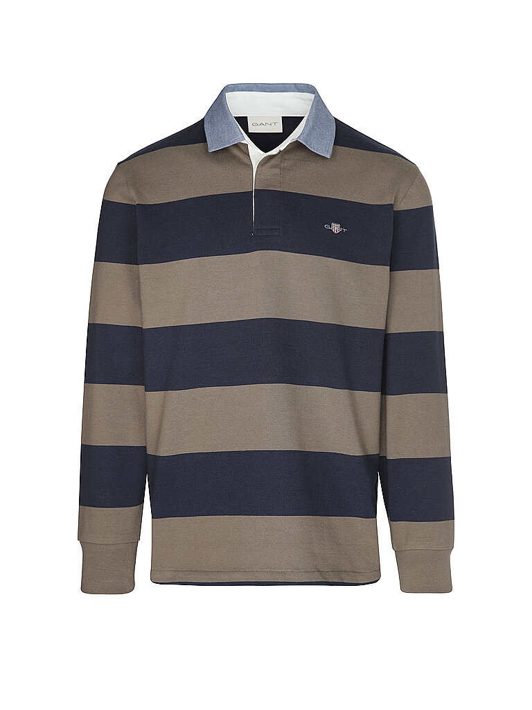 GANT Camiseta de rugby marrón | L