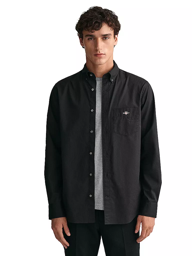 GANT | Camisa de corte regular | Negro