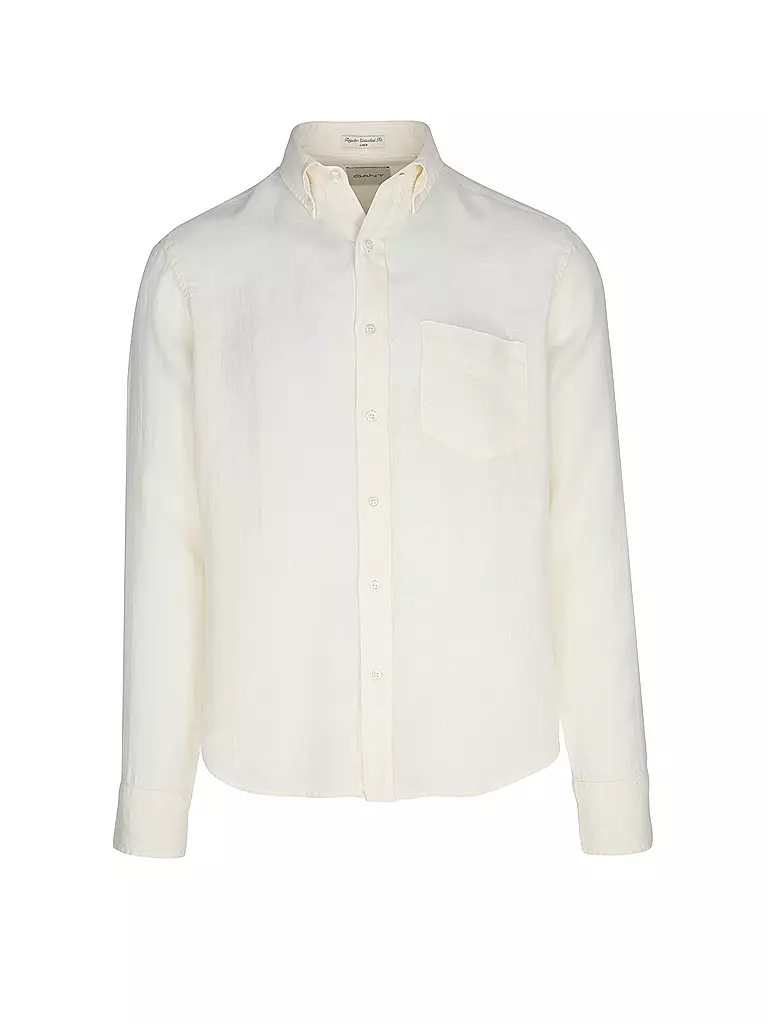GANT | Camisa de lino corte regular | Crema