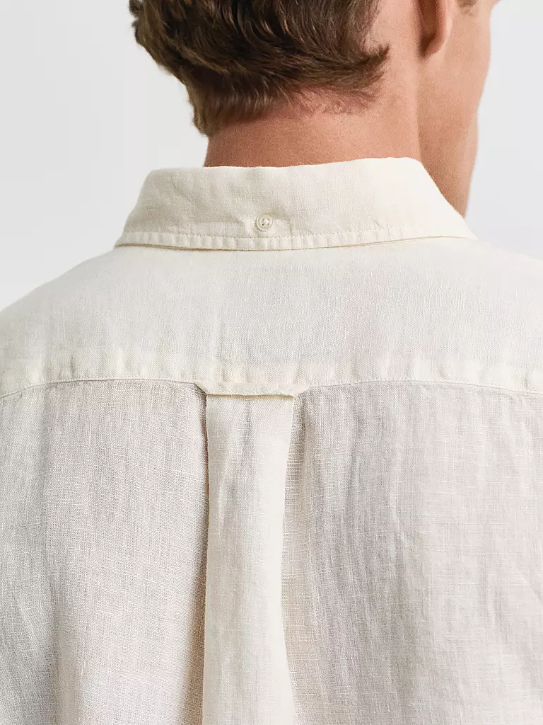 GANT | Camisa de lino corte regular | Crema