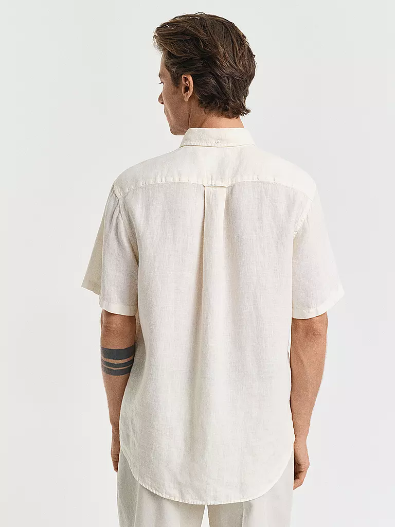GANT | Camisa de lino corte regular | Crema