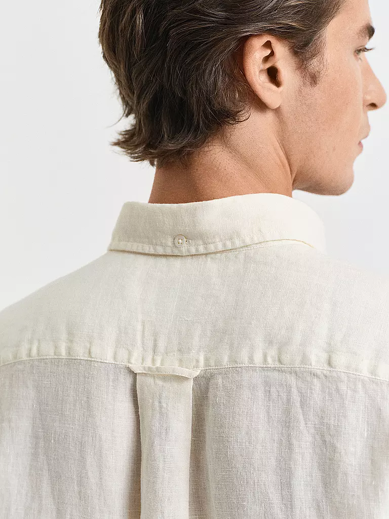 GANT | Camisa de lino corte regular | Crema