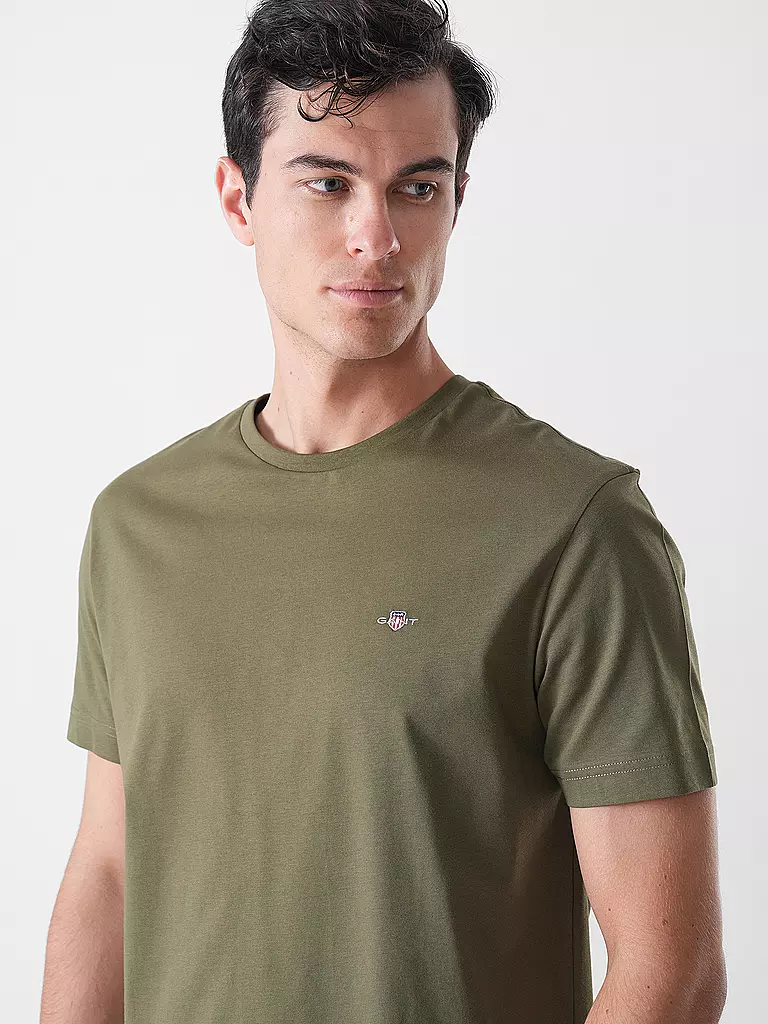GANT | Camiseta de corte regular | Verde oscuro