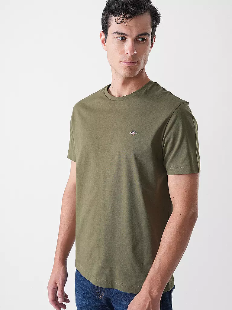 GANT | Camiseta de corte regular | Verde oscuro