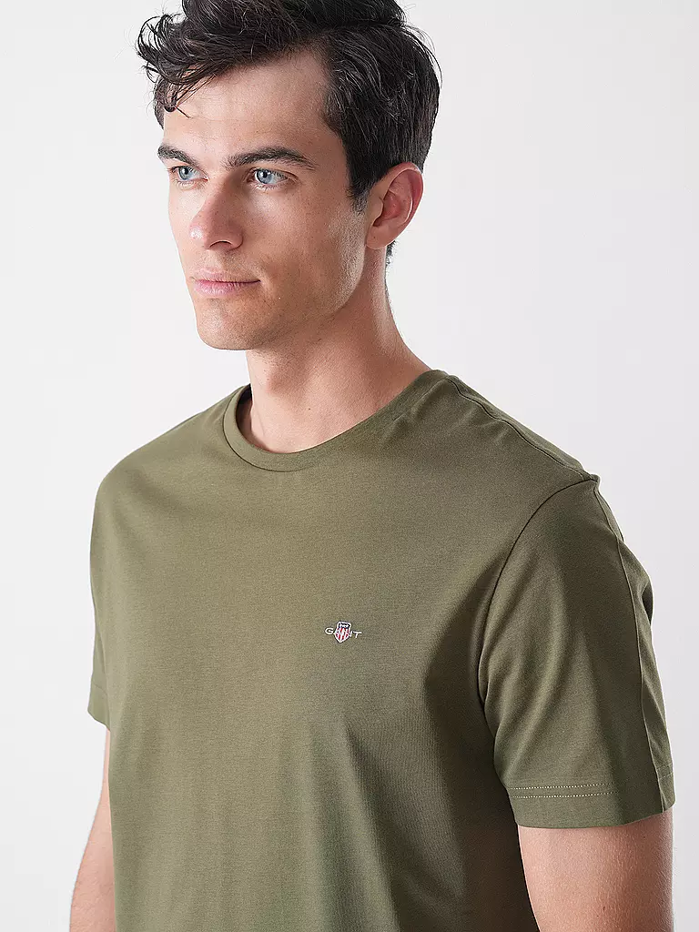 GANT | Camiseta de corte regular | Verde oscuro